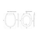 Сиденье для унитаза "АНИ Пласт" WS0210, крепление металл, белое 5246323