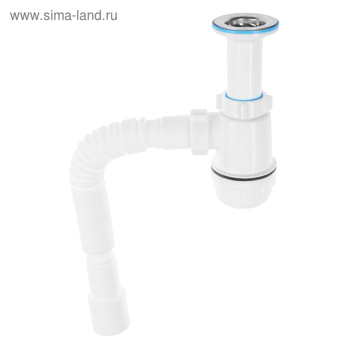 

Сифон для мойки "АНИ Пласт" Грот A0515, 1 1/2" х 40 мм, с гофрированной трубой 40 x 40/50 мм