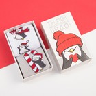 Набор новогодних женских носков KAFTAN "Пингвин" р. 36-40 (23-25 см), 2 пары - фото 11032192