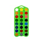 Акварель медовая «ЗХК. Цветик, 24 цвета, без кисти, зелёный пластиковый футляр, 27421677 - Фото 3