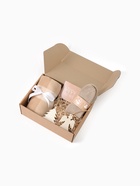 Новогодний подарочный набор «Снеговики» (плед, носки, 2 игрушки, открытка) - Фото 3