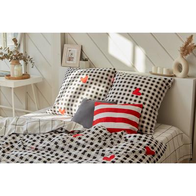 Постельное белье "Этель" дуэт Big love 143*215 см - 2 шт, 240*220 см, 70*70 см -2 шт