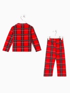 Пижама детская новогодняя: футболка, брюки, KAFTAN, красная, рост 98-104 см - Фото 19