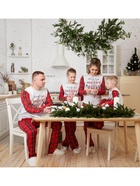 Пижама новогодняя детская: лонгслив, брюки, KAFTAN X-mas, рост 86-92 см - Фото 10