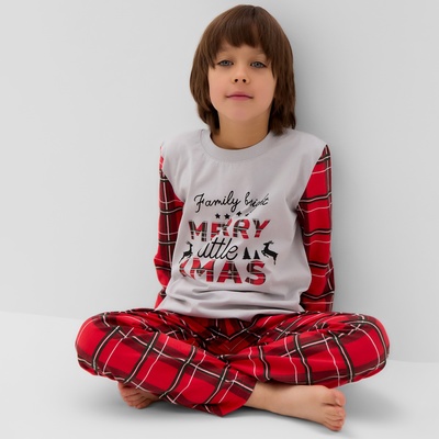 Пижама детская KAFTAN «X-mas» размер 30 (98-104 см)
