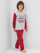 Пижама новогодняя детская: лонгслив, брюки, KAFTAN X-mas, рост 110-116 см - Фото 6