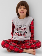 Пижама новогодняя детская: лонгслив, брюки, KAFTAN X-mas, рост 110-116 см - Фото 7