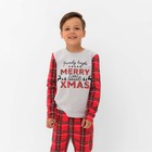 Пижама новогодняя детская: лонгслив, брюки, KAFTAN X-mas, рост 122-128 см - Фото 2