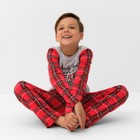 Пижама новогодняя детская: лонгслив, брюки, KAFTAN X-mas, рост 122-128 см - Фото 5