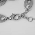 Браслет "Цепь" смит, цвет матовое серебро,L=24 см - фото 24496160