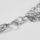 Кулон "Цепь" жемчужный амулет, цвет белый в серебре, 48см - фото 24421429