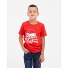 Футболка детская KAFTAN "Merry Christmas" размер 28 (86-92) - Фото 3