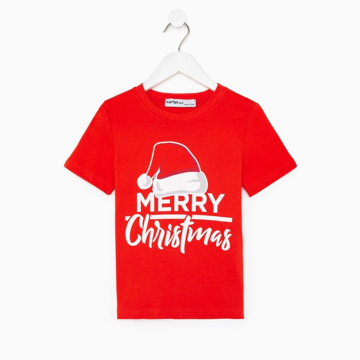 Футболка детская KAFTAN Merry Christmas размер 30 (98-104)