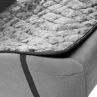 Накидка на переднее сиденье, искусственный мех, размер 48 х 48 см, серый - фото 8751258