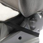 Накидка на переднее сиденье, искусственный мех, размер 48 х 48 см, белый - фото 6342188