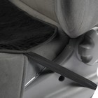 Накидка на переднее сиденье, искусственный мех, размер 48 х 48 см, черный - фото 9567529