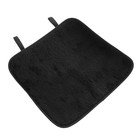 Накидка на переднее сиденье, искусственный мех, размер 48 х 48 см, черный - фото 9567530