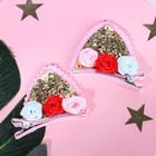 Заколки ушки для волос киса «Единорожные радости», пара - Фото 2