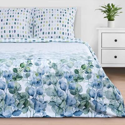 Постельное бельё евро «Этель» Eucalyptus, поплин