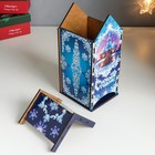 Новогодний чайный домик "С Новым Годом" 20х10,5х10 см - фото 28463923