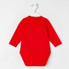 Боди детское, цвет красный, рост 56 см - фото 33473763