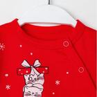 Боди детское, цвет красный, рост 74 см - фото 33473769