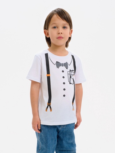 Футболка детская KAFTAN «Подтяжки», рост 122-128 см