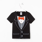 Футболка для мальчика KAFTAN «Костюм тройка», чёрная, рост 86-92 см - Фото 5