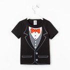 Футболка для мальчика KAFTAN «Костюм тройка», чёрная, рост 98-104 см - Фото 4