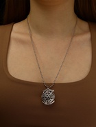 Кулон «Сова круглая», art, цвет серебро чернёное, 44 см - Фото 2