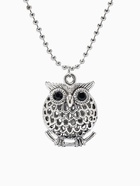 Кулон «Сова круглая», art, цвет серебро чернёное, 44 см - Фото 1