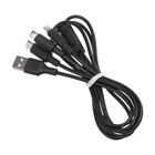 Кабель Hoco X25, 3 в 1 Lightning/microUSB/Type-C, 2 А, 1 м, чёрный - Фото 2