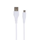 Кабель Borofone BX18, micro USB - USB, 2.4 А, 1 м, белый - Фото 2