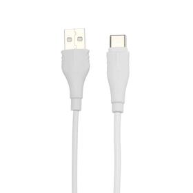 Кабель Borofone BX18, Type-C - USB, 2 А, 3 м, PVC оплётка, белый