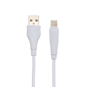 Кабель Borofone BX18, Lightning - USB, 2 А, 2 м, PVC оплётка, белый