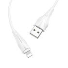 Кабель Borofone BX18, Lightning - USB, 2 А, 2 м, PVC оплётка, белый - фото 6342366