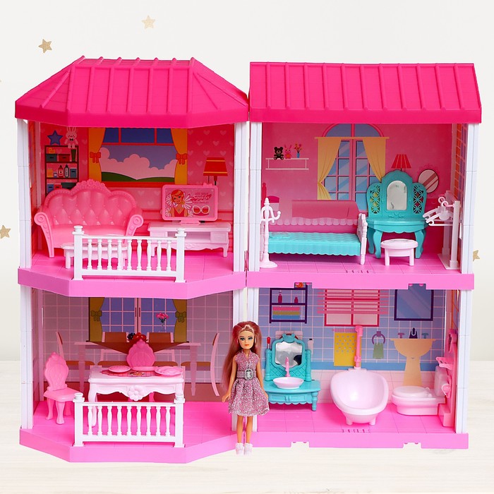 Дом для кукол «Таунхаус», с куклой и аксессуарами - фото 1885077463