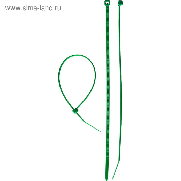 Стяжки кабельные "ЗУБР" зеленые КС-З1, 3.6 x 200 мм, нейлон, 100 шт. - Фото 1