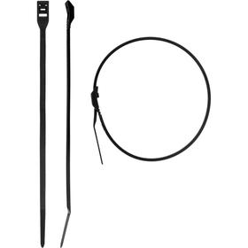 Стяжки кабельные "ЗУБР" черные, с плоским замком, 4.6 х 205 мм, нейлон, 25 шт.