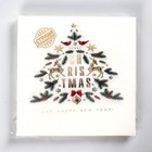 Салфетки бумажные «Ёлочка», 33х33 см, набор 20 шт. - Фото 3