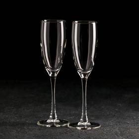 Набор стеклянных бокалов для шампанского «Эталон», 170 мл, 2 шт