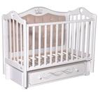 Детская кровать Domenica Elegance Premium, мягкая стенка, маятник, ящик, цвет белый - фото 109845328
