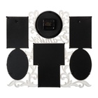 Фоторамка-коллаж на 6 фото с часами настенными Family, бесшумные, 45×37 см, d=11.5 см - Фото 4