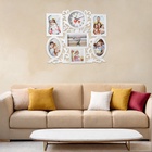 Фоторамка-коллаж на 6 фото с часами настенными Family, бесшумные, 45×37 см, d=11.5 см - Фото 6