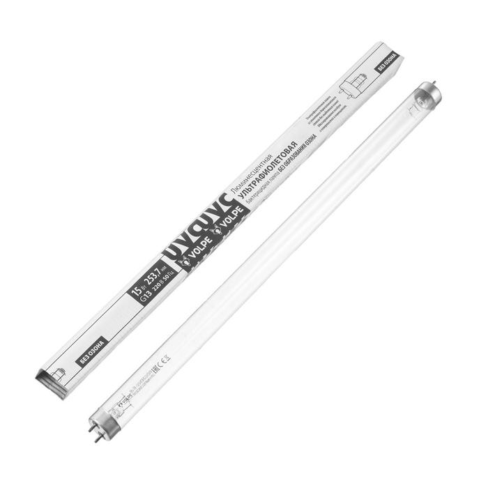 Лампа ультрафиолетовая бактерицидная Volpe, G13, 15 Вт, 253.7 нм, 437.4 мм - Фото 1