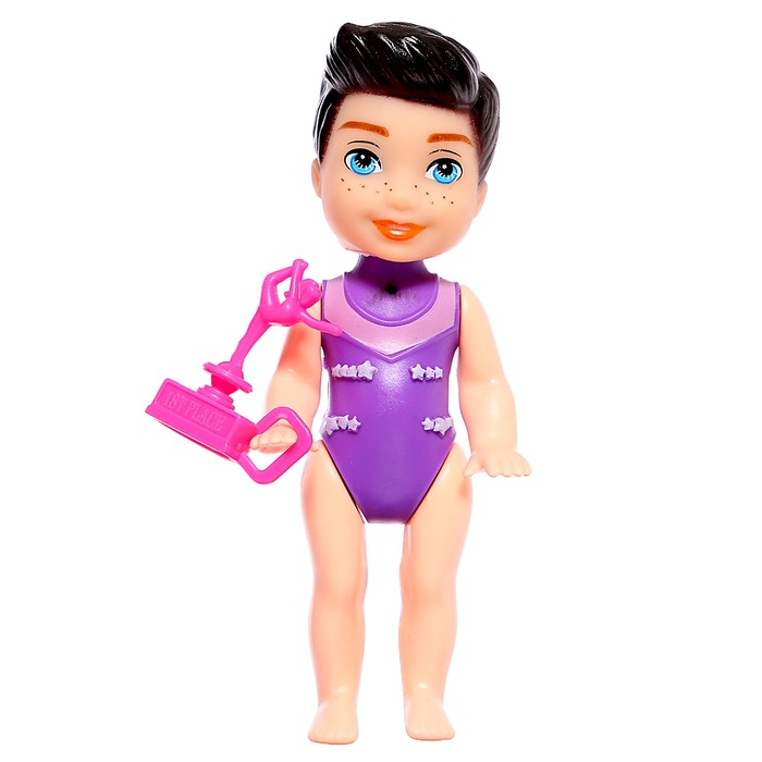 Кукла-модель шарнирная «Спортсменка» с малышкой, с аксессуарами, МИКС 48121