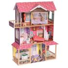 Домик кукольный KidKraft «Коттедж Вивиана», трёхэтажный, с мебелью - фото 109845344