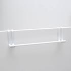 Держатель для полотенец на дверцу, белый - Фото 2