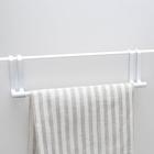 Держатель для полотенец на дверцу, цвет белый - Фото 1