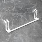 Держатель для полотенец на дверцу, белый - Фото 3